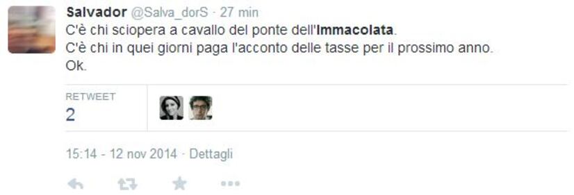 Twitter contro la Cgil: "Così allungano il ponte" 7