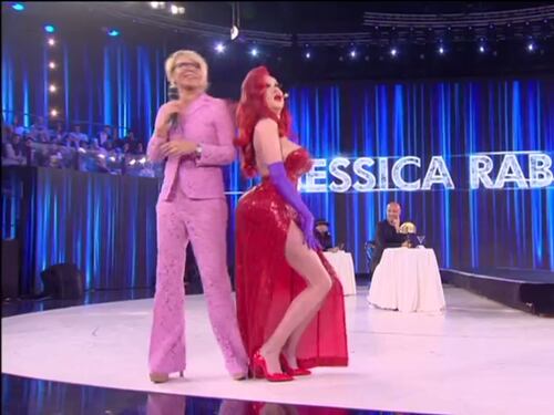 Virginia Raffaele è Jessica Rabbit