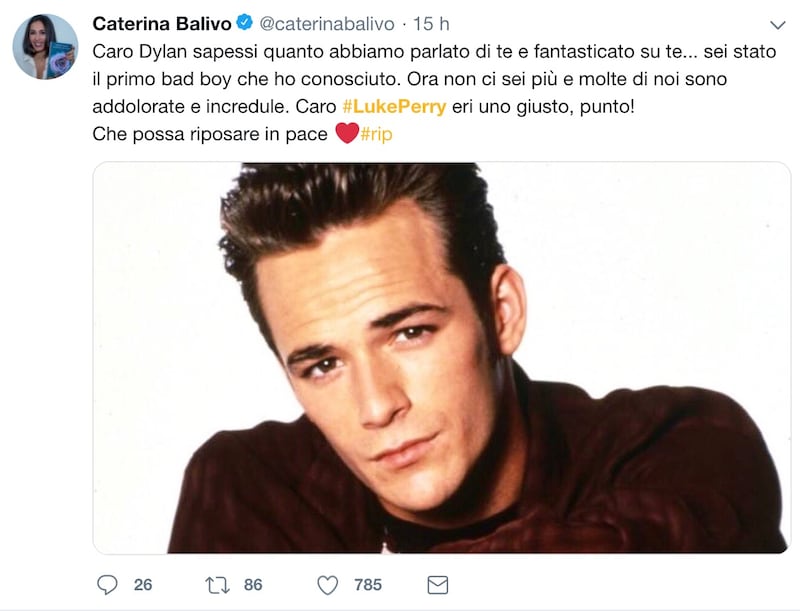 Luke Perry, il cordoglio social: foto 9