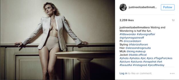 Justine Mattera topless per il servizio di moda 2