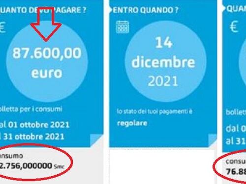 Botta rincari: Salvini mostra le bollette choc