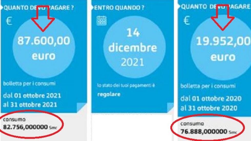 Botta rincari: Salvini mostra le bollette choc