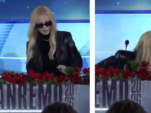 Incidente per Patty Pravo, cade dalla sedia in sala stampa
