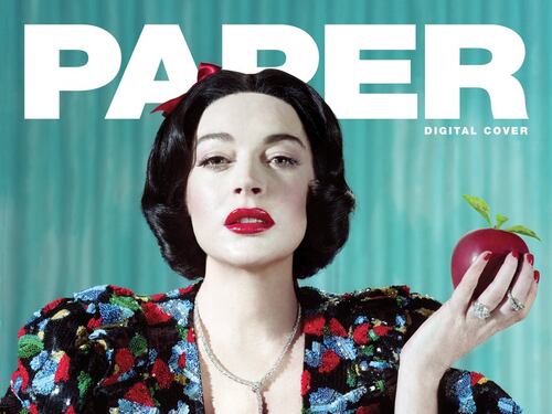 Lindsay Lohan, una Biancaneve hot per Paper Magazine