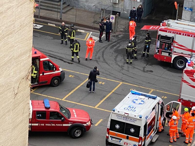 Milano. Incendio al Palazzo di Giustizia 6