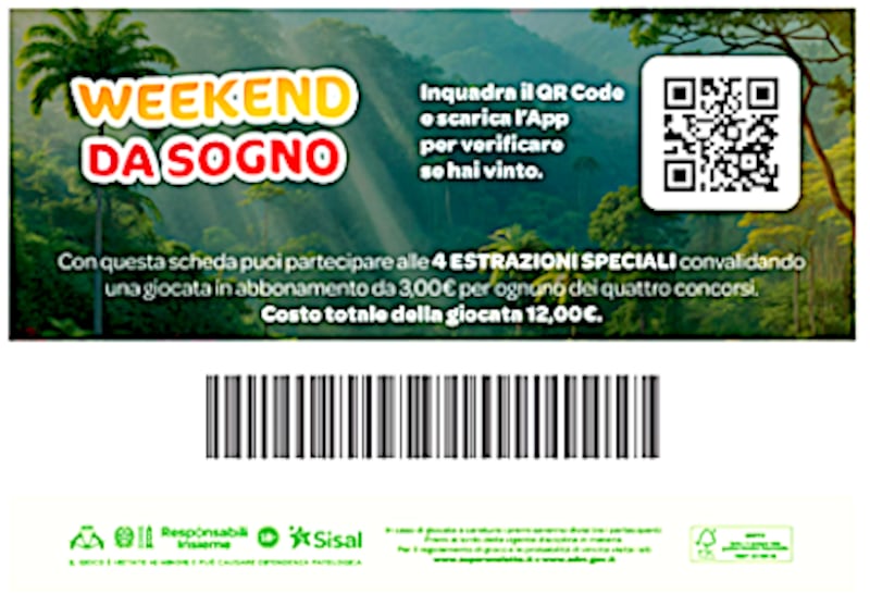 SuperEnalotto-weekend da sogno-2