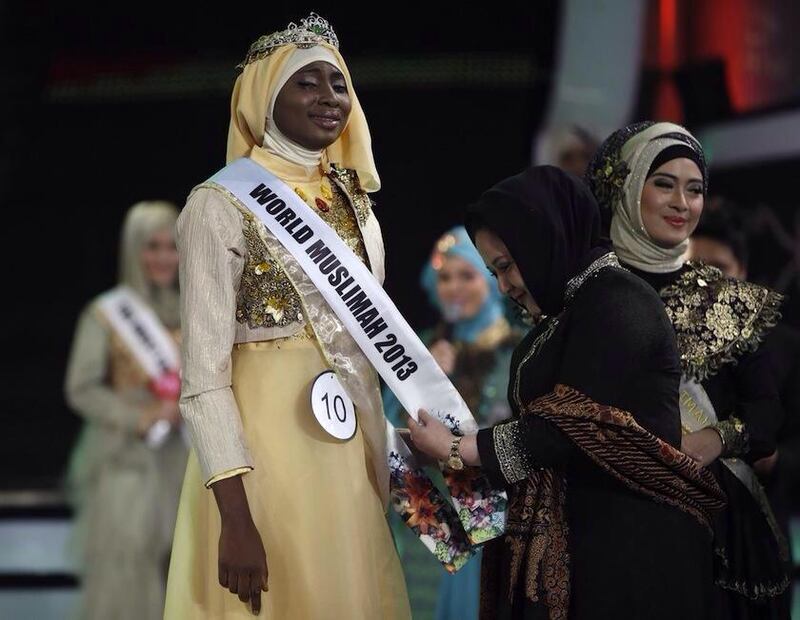 Le aspiranti miss Islam a Jakarta 1