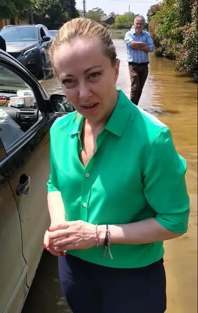 Giorgia Meloni in visita in Romagna