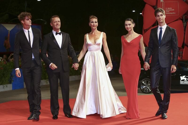 Rocco Siffredi e famiglia alla Mostra del Cinema di Venezia 28