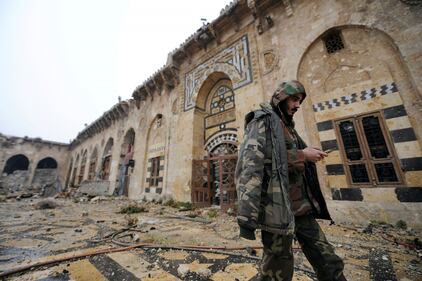 La moschea degli Omayyadi in macerie 1
