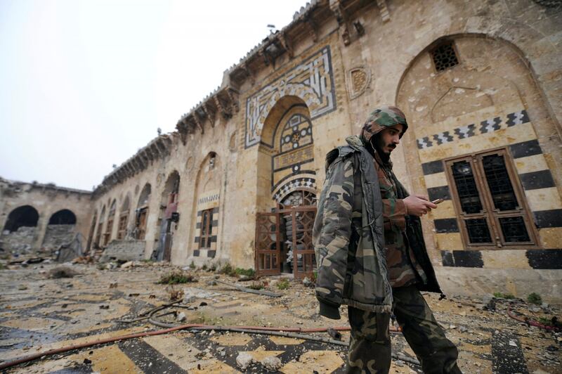 La moschea degli Omayyadi in macerie 1