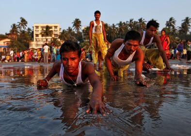 India, le celebrazioni per la festività Indu di Chhath 14