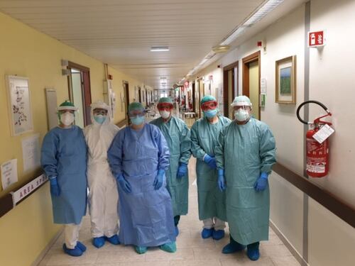 Foggia, le immagini del reparto Covid dell'ospedale Riuniti