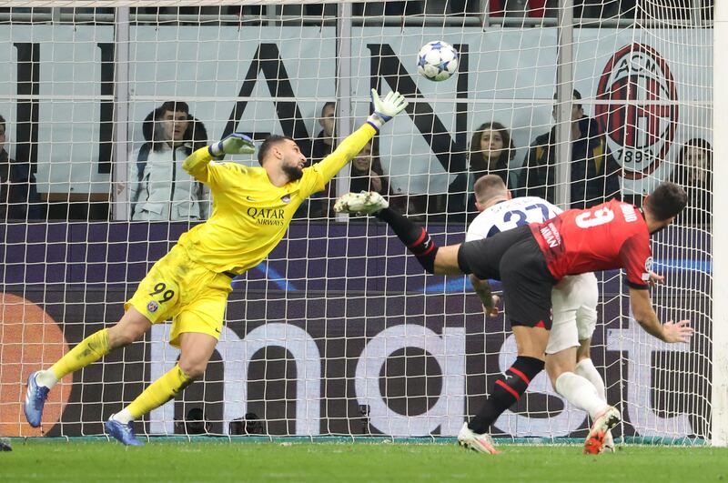 Giroud gol Milan PSG