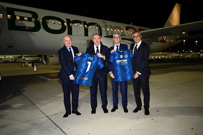 Volo charter Ita per l'Inter da Malpensa