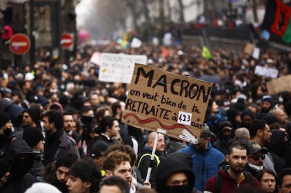 Manifestazione in Francia