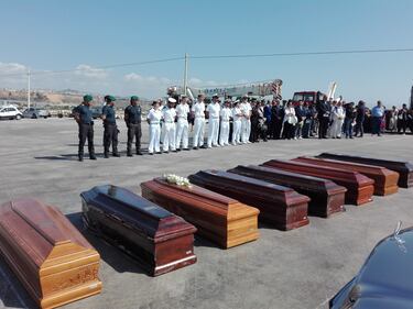 Arrivate a Porto Empedocle le salme delle vittime di Lampedusa 3