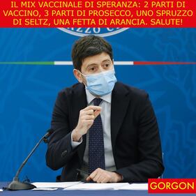 Ecco la satira del giorno. La ricette del mix vaccinale 1