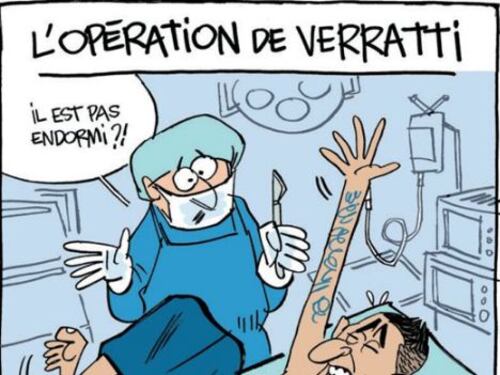 La vignetta dell'Equipe che deride gli italiani
