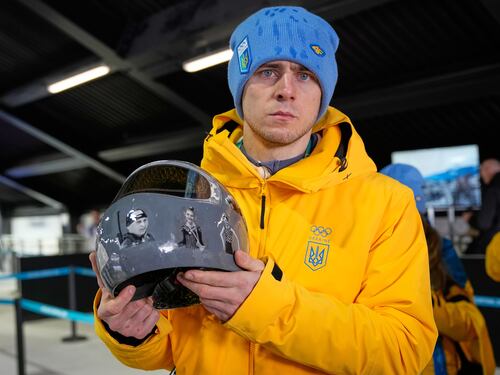 "Un milione per il casco vietato all'atleta ucraino"