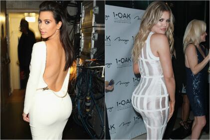 Kim e Khloe Kardashian, sfida di lati b 22