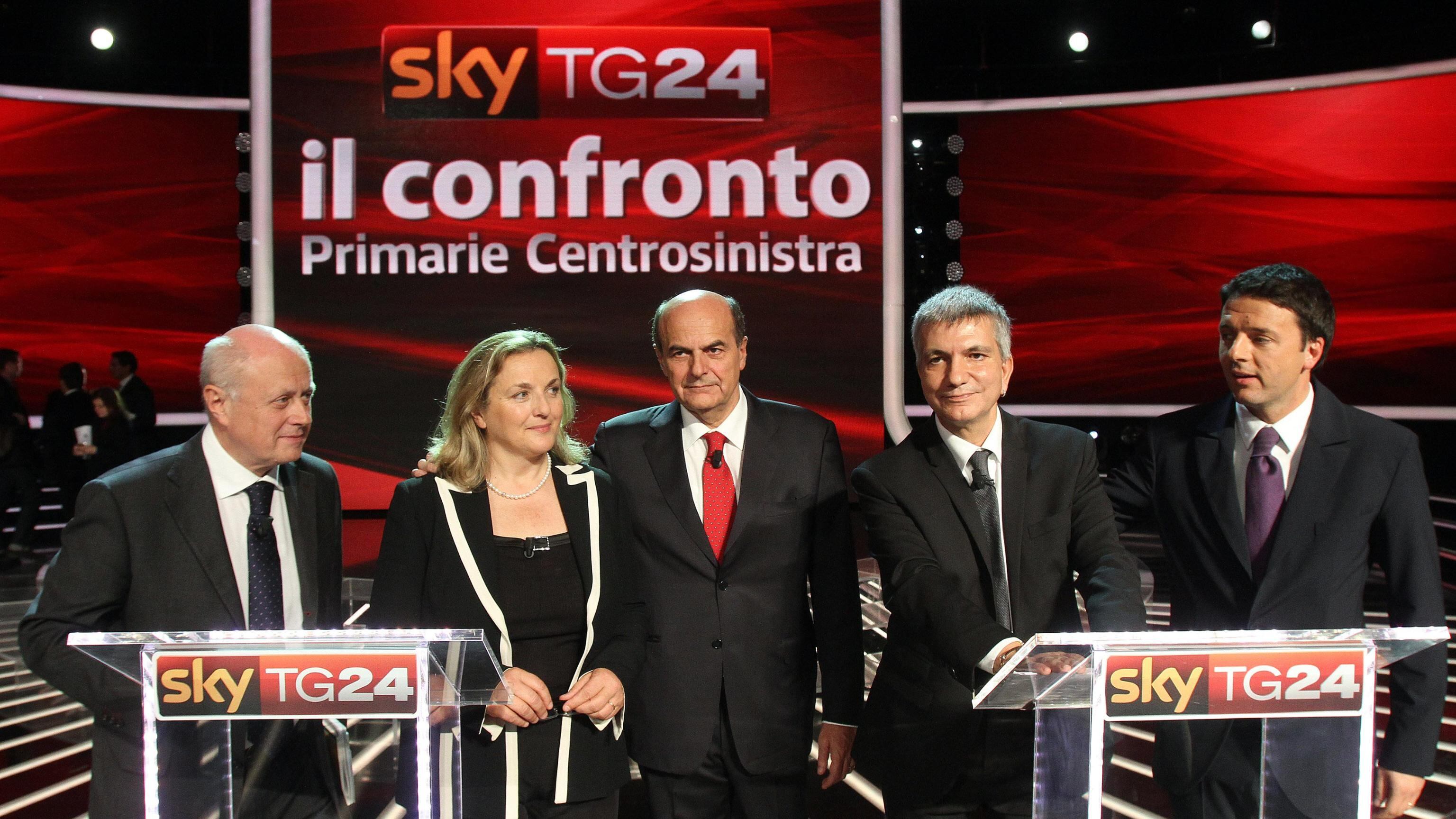 Primarie sinistra, il dibattito tra i candidati in tv