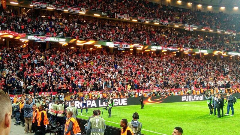 Europa League, i due italiani imbucati alla finale nell'area Vip 7