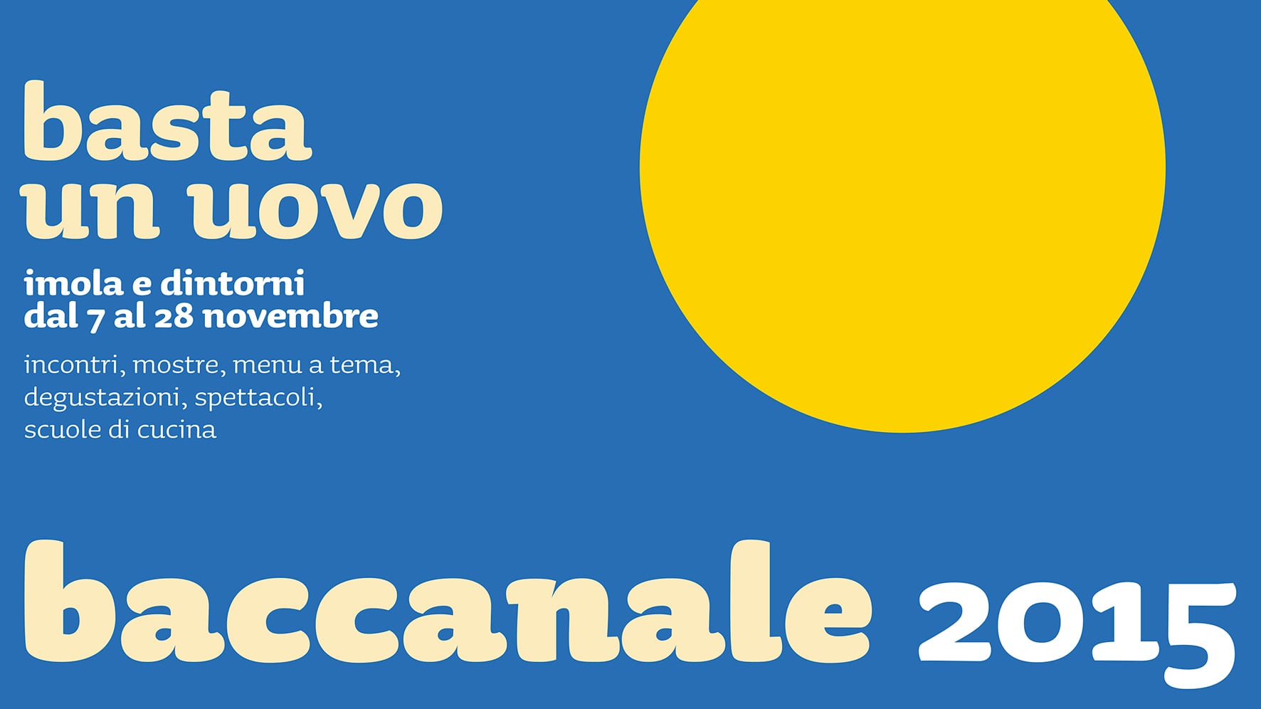 Imola, basta un uovo per fare il Baccanale