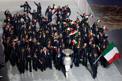 La delegazioni italiana a Sochi 1