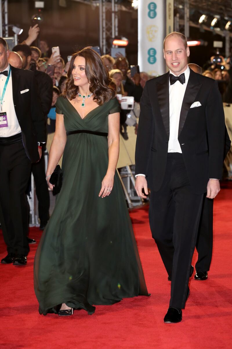 Kate Middleton incinta ai Bafta 2018 12