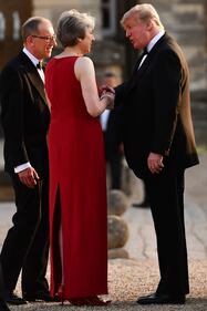 Trump incontra Theresa May a Blenheim Palace 7