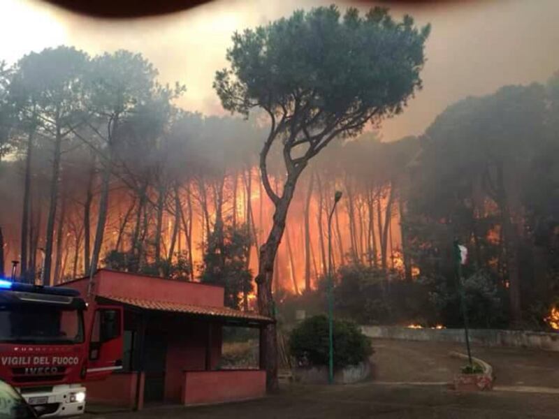 Gli incendi divampano sul Vesuvio 7