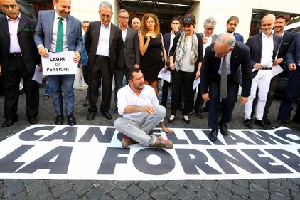 Esodati, Salovini guida l'occupazione del Mef 3