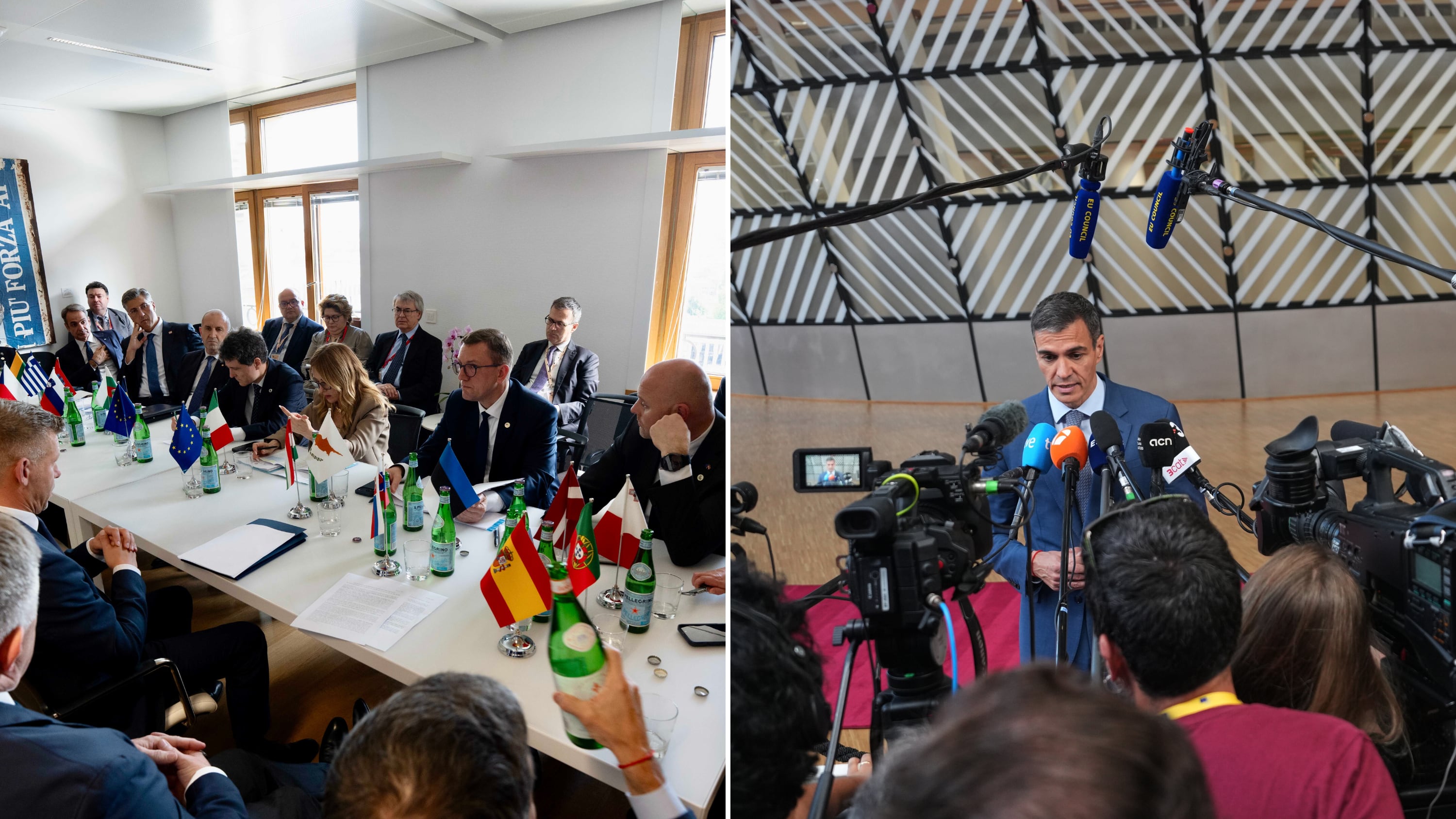 Meloni al Consiglio europeo: "Attuare norme sui rimpatri". Scintille con Sanchez, Macron: "Non sostengo gli hub"