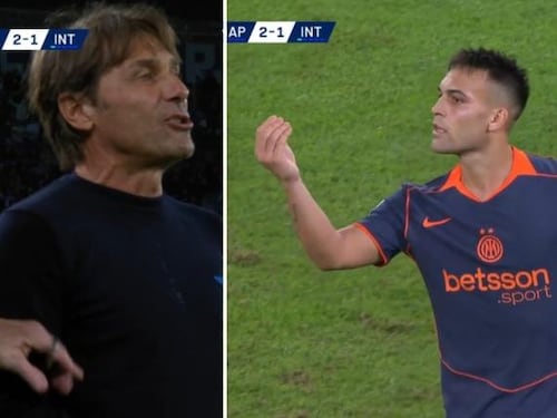 Insulti e gestacci tra Lautaro e Conte durante Napoli-Inter: ecco cosa è successo