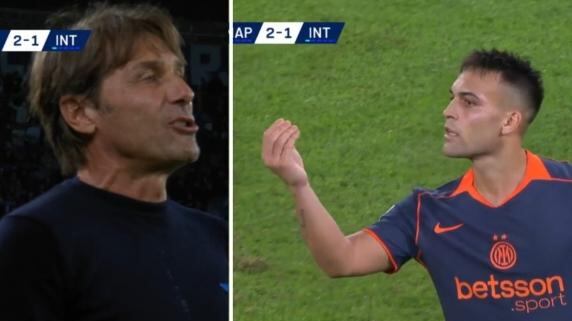 Insulti e gestacci tra Lautaro e Conte durante Napoli-Inter: ecco cosa è successo