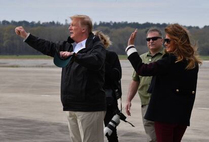 Melania Trump e il Presidente degli Stati Uniti nelle zone colpite dal tornado 2