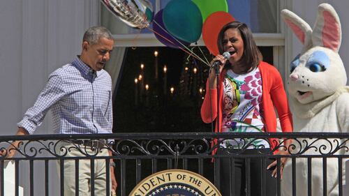Un coniglio inquietante funesta la Pasqua degli Obama 4