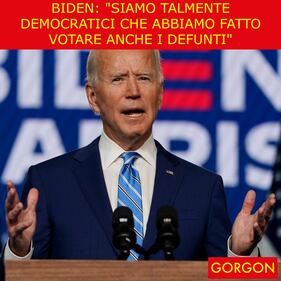 Ecco la satira del giorno. I super poteri di Biden 1