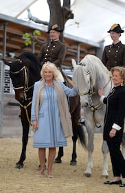 Carlo e Camilla alla Scuola di equitazione spagnola di Vienna 3