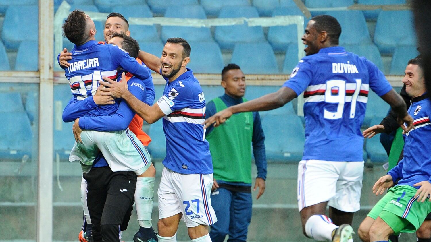 La Sampdoria castiga la Juventus: 3-2 dei blucerchiati alla Vecchia Signora