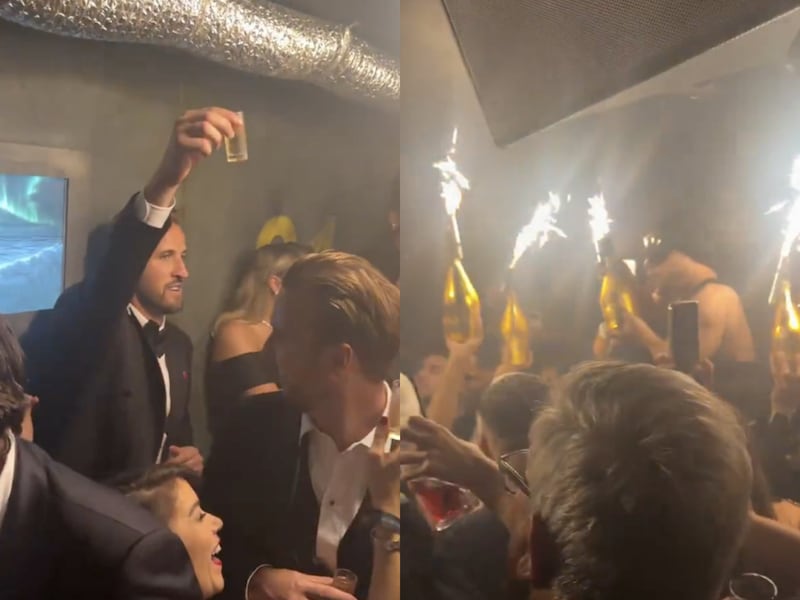 Harry Kane, polemiche per i festeggiamenti per il Pallone d’Oro che richiamano la tragedia di Crans-Montana: cosa è successo
