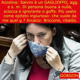 Ecco la satira del giorno. Gli insulti della Azzolina 1