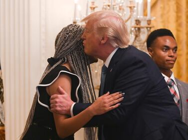Donald Trump parla al 2019 Young Black Leadership Summit 7