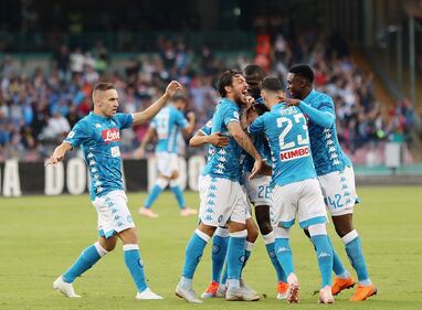 Il Napoli manda ko il Sassuolo: le immagini più belle della serata del San Paolo 7