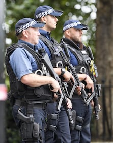 Londra, auto contro parlamento