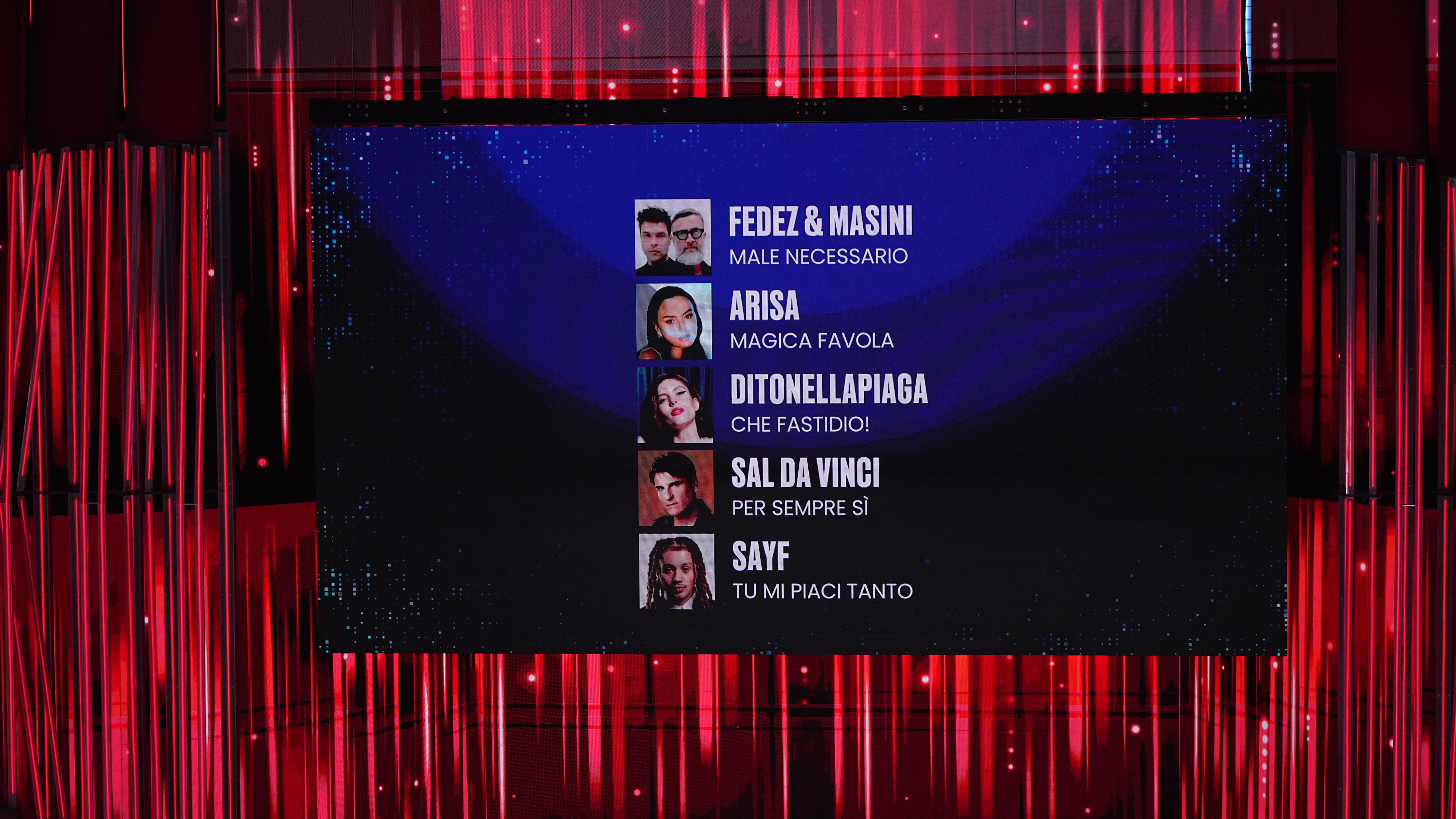 La classifica del Festival: ecco chi sono i 5 finalisti