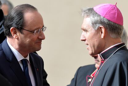 Hollande con il Papa 1