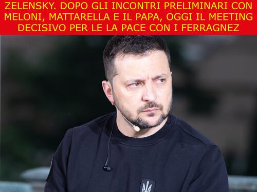 La satira del giorno. Zelensky, il meeting decisivo