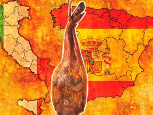 Così l'Italia sfida la Spagna a colpi di prosciutto